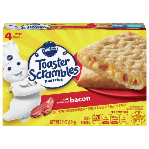 Pillsbury Toaster Scrambles Pastries, Bacon