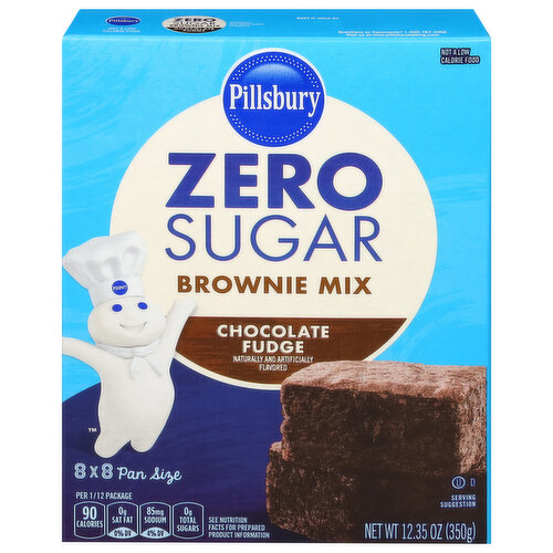 Pillsbury Brownie Mix, Zero Sugar, Chocolate Fudge