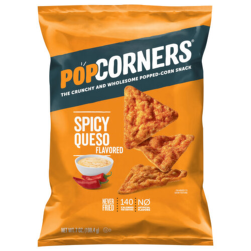 PopCorners Popped-Corn Snack, Spicy Queso Flavored