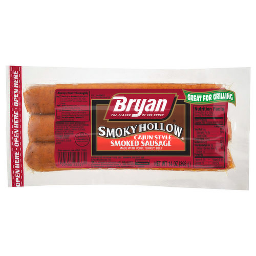 Fully cooked. Bryan - The flavor of the south. Great for grilling.