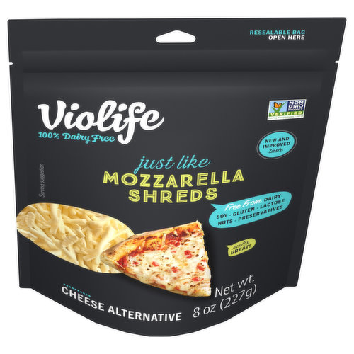 Violife Cheese Alternative, Mozzarella Shreds