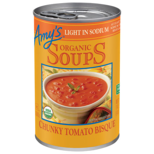 Amy's Amy’s Organic Chunky Tomato Bisque, Light in Sodium, 14.5 oz.