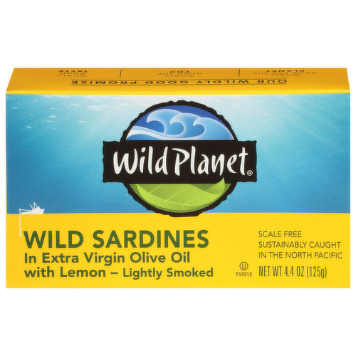 Wild Planet Wild Sardines, Lightly Smoked