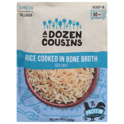 A Dozen Cousins Rice, Cooked in Bone Broth, Sea Salt