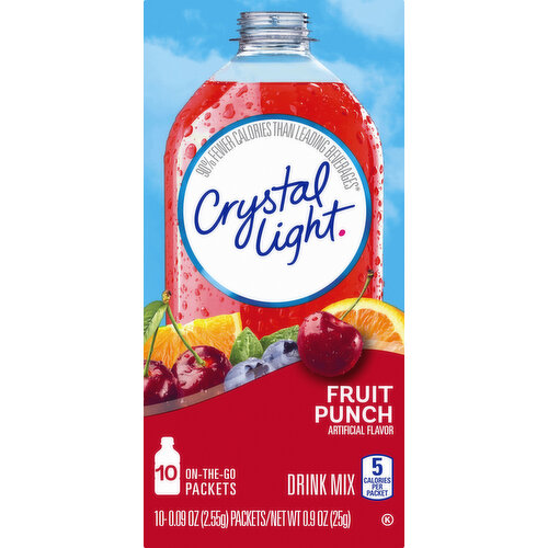 Crystal Light Sugar Free Fruit Punch Powdered Drink Mix