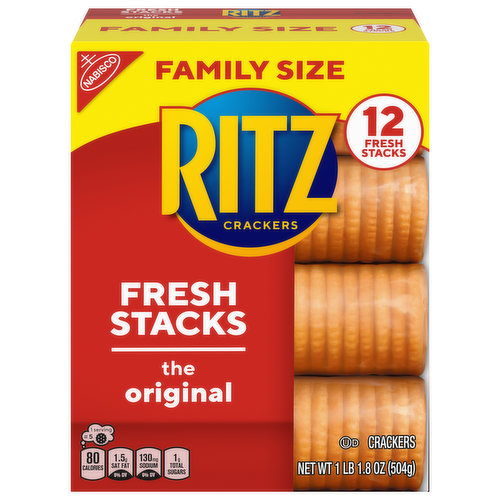 RITZ RITZ Fresh Stacks Original Crackers, Family Size, 17.8 oz
