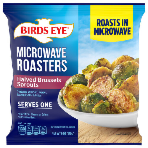 New! Micro-roast. Roasts in bag 6 min. Serve one. Cook as directed. This side up - lay flat when microwaving. No preservatives.