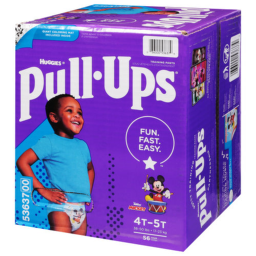 Pull-Ups Learning Designs Girls' Potty Training Pants, 4T-5T (38