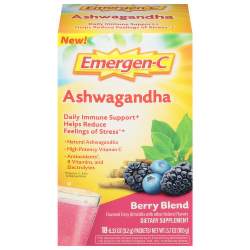 Emergen-C Ashwagandha, Berry Blend