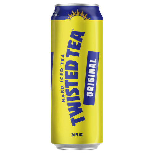 Twisted Tea Original is refreshingly smooth hard iced tea made with real brewed black tea and a twist of natural lemon flavor. Non-carbonated, naturally sweetened, and 5% ABV – it’s your favorite iced tea with a classic twist! Keep it Twisted.