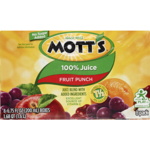 Mott's 100% Juice, Fruit Punch