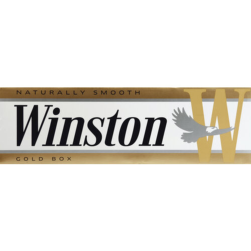 Winston Cigarettes, Gold, Box