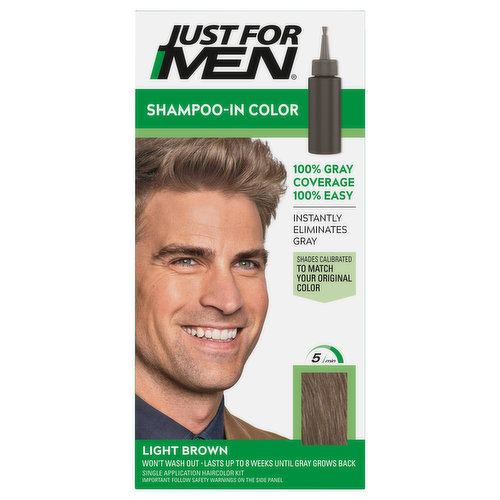 Just For Men Shampoo-In Color, Light Brown H-25