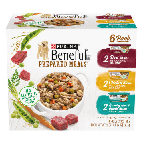 Beneful High Protein, Gravy Wet Dog Food Variety Pack, Prepared Meals Stew