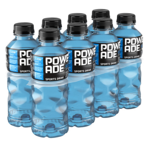 Powerade Sports Drink, Mountain Berry Blast, 8 Pack