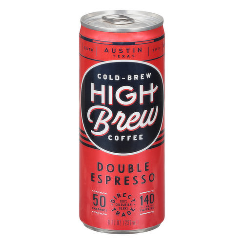 High Brew Coffee Coffee, Double Espresso, Cold-Brew
