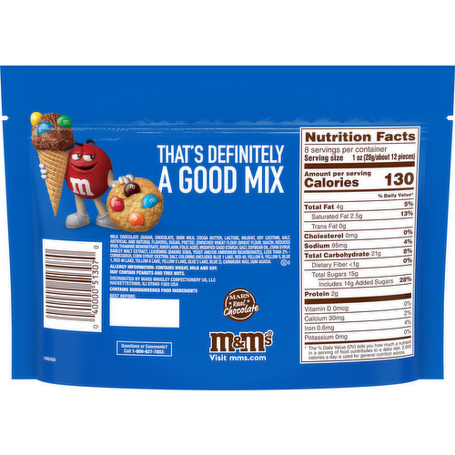 Calories in M&M's Almond M&M's and Nutrition Facts