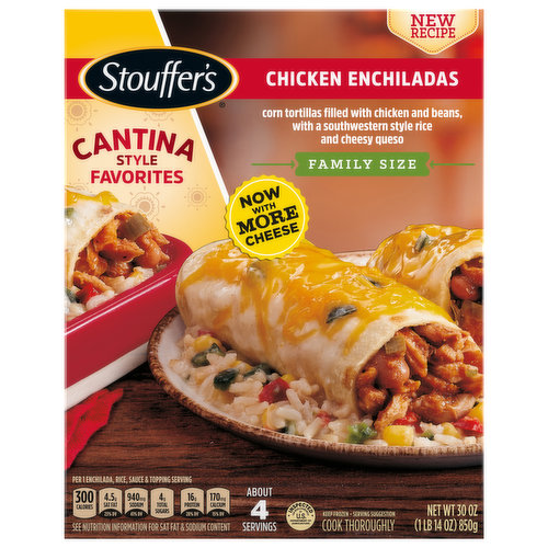 Stouffer's Enchiladas, Chicken, Family Size