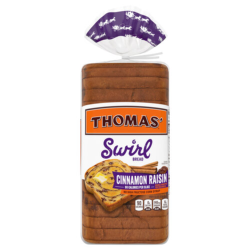 Thomas' Bread, Cinnamon Raisin, Swirl