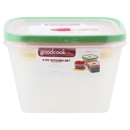 Goodcook Containers + Lids, 10 Pack