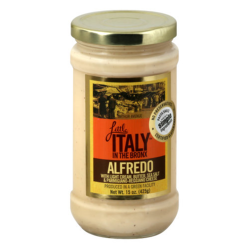 Little Italy in the Bronx Pasta Sauce, Alfredo