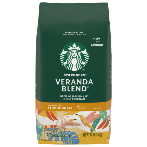 Starbucks Coffee, Ground, Blonde Roast, Veranda Blend