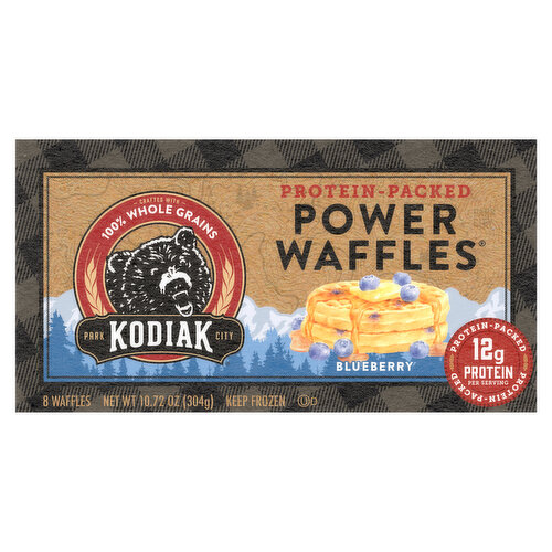 Kodiak Power Waffles, Blueberry