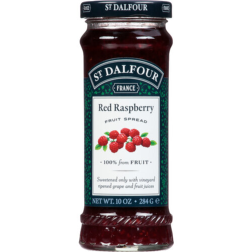 St Dalfour Fruit Spread, Red Raspberry