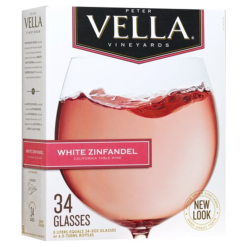 Peter Vella White Zinfandel 5L Box