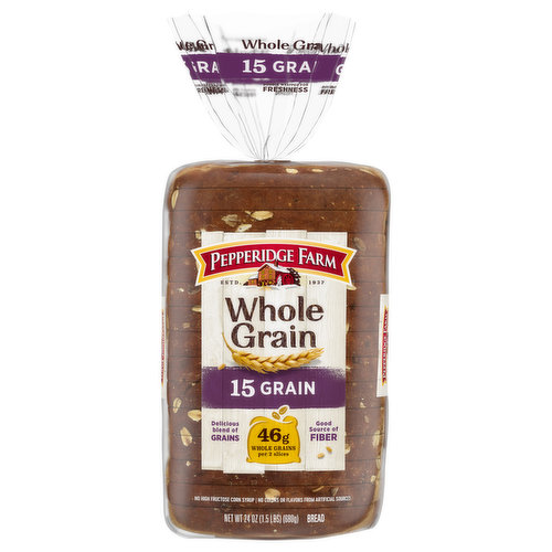 Pepperidge Farm Bread, Whole Grain, 15 Grain