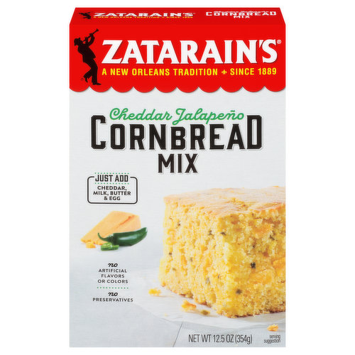 Zatarain's Cheddar Jalapeno Cornbread Mix