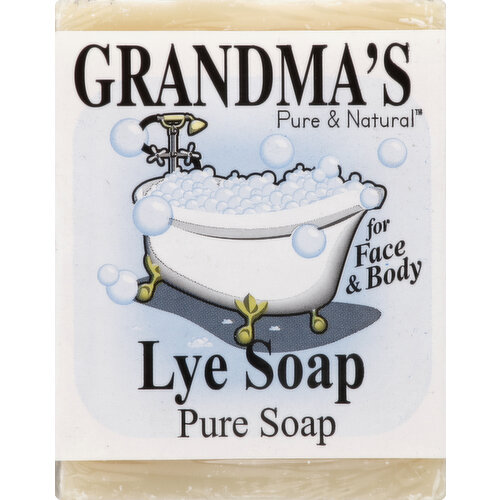 Grandmas Pure & Natural Lye Soap, Pure