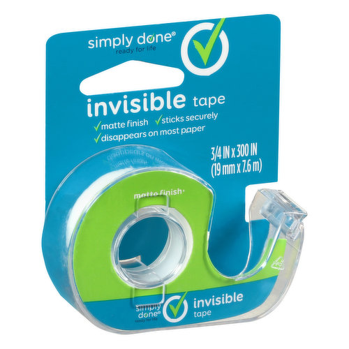 Simply Done Tape, Invisible - Brookshire's