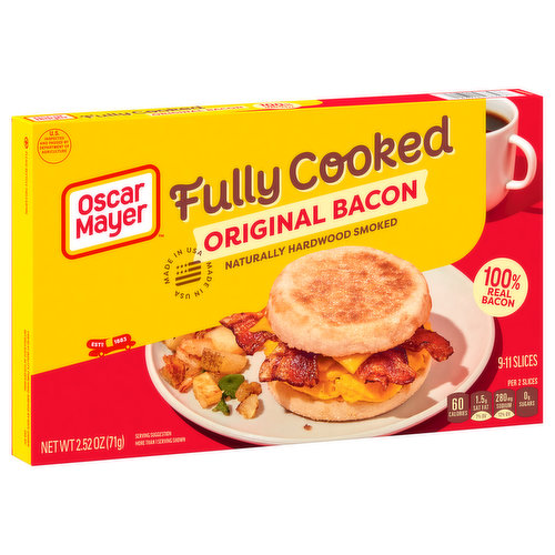 Oscar Mayer Bacon, Original, Fully Cooked