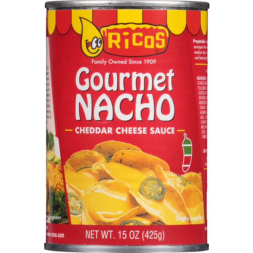 Ricos Cheese Sauce, Cheddar, Gourmet Nacho