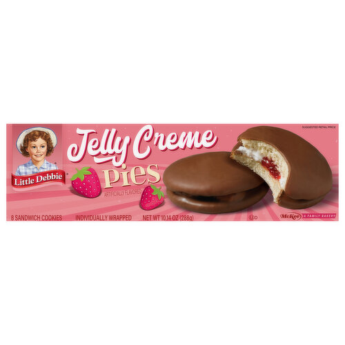 Little Debbie Sandwich Cookies, Jelly Creme Pies