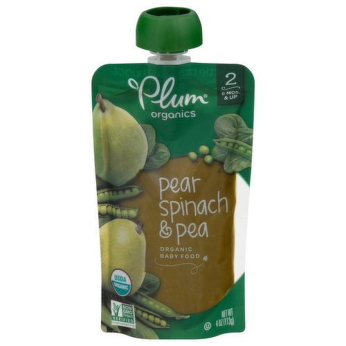 Pear Spinach & Pea, 2 (6 Mos. & Up)