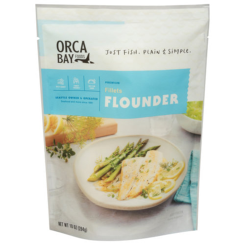 Orca Bay Foods Flounder, Fillets, Premium