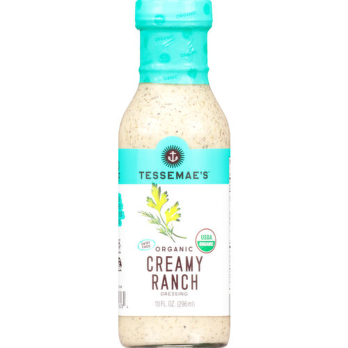 Tessemae's Dressing, Organic, Creamy Ranch