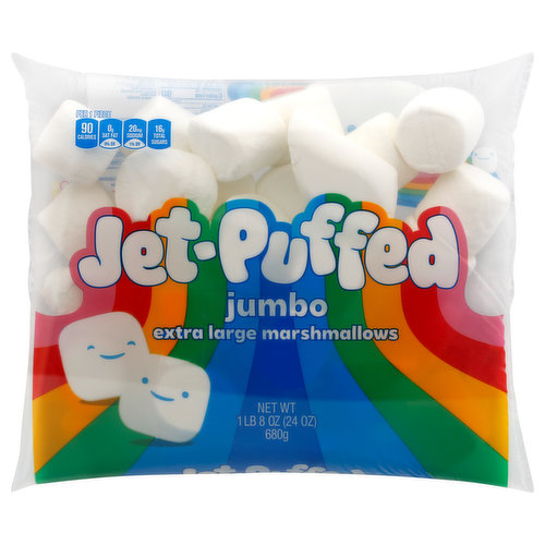Jet Puffed Marshmallows, Jumbo, Extra Large