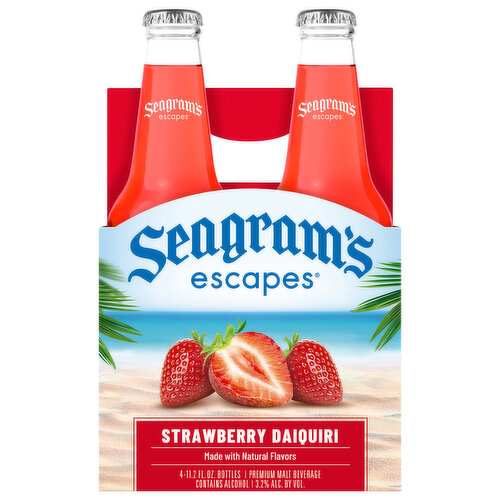 Seagram's Escapes Malt Beverage, Premium, Strawberry Daiquiri