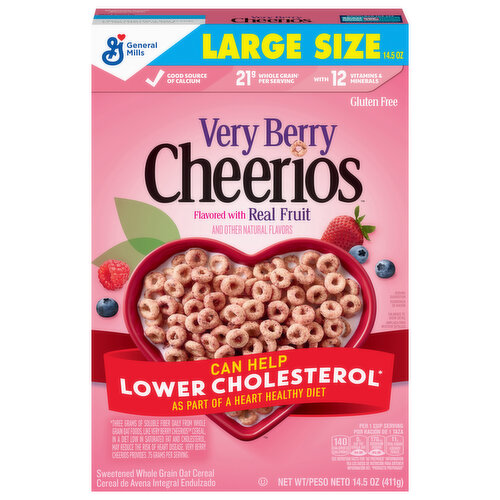 Cheerios Cereal, Very Berry, Large Size