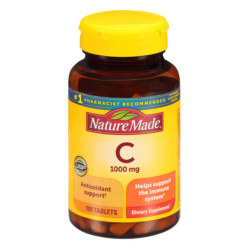 Dietary Supplement. List No. 1489. L600. USP verified dietary supplement. USP has tested and verified ingredients, potency and manufacturing process. USP sets official standards for dietary supplements. www.uspverified.org. No artificial flavors. Gluten free. No. 1 pharmacist recommended vitamin & supplement brand. Antioxidant support. Helps support the immune system. No color added. No added preservatives. (Based on Pharmacy Times Survey of pharmacists recommending letter vitamin supplements). www.NatureMade.com. (These statements have not been evaluated by the Food and Drug Administration. This product is not intended to diagnose, treat, cure, or prevent any disease.)
