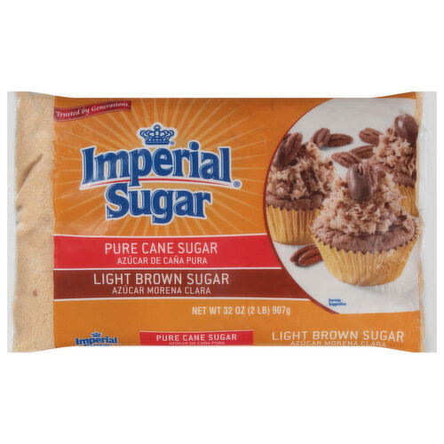 Imperial Sugar Sugar, Light Brown, Pure Cane