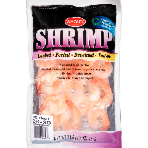 Wholey Shrimp, Cooked