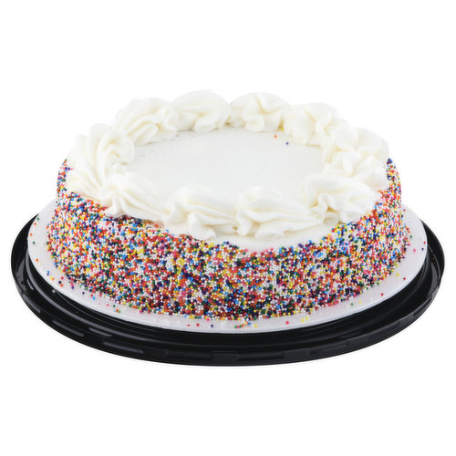 8 Inch Single Layer Confetti Cake