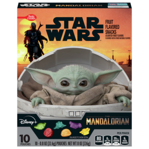 Betty Crocker Fruit Flavored Snacks, Assorted, The Mandalorian