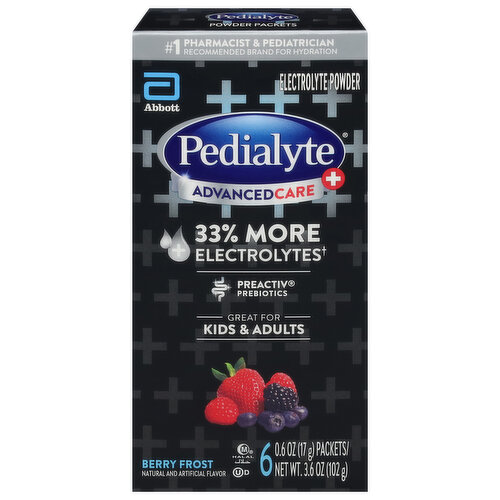 Pedialyte Electrolyte Powder, Berry Frost