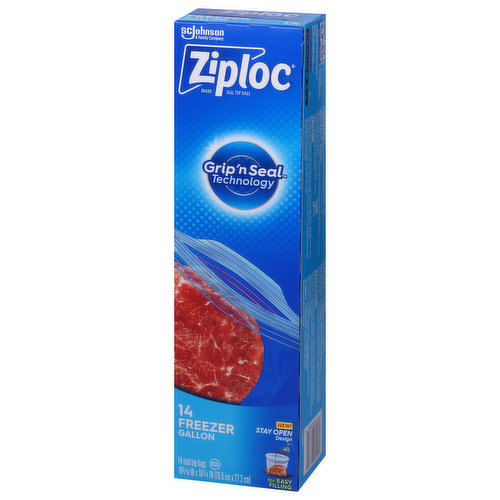 Ziploc Seal Top Bags, Freezer, Gallon