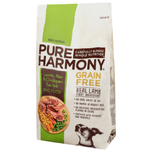 Pure Harmony Dog Food, Super Premium, Chicken, Barley & Pea Recipe